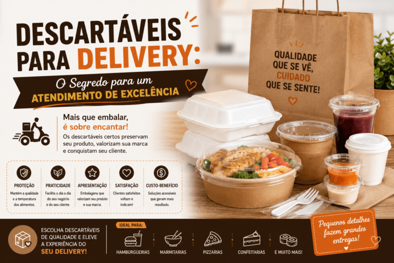 Descartáveis para Delivery: O Segredo para um Atendimento de Excelência