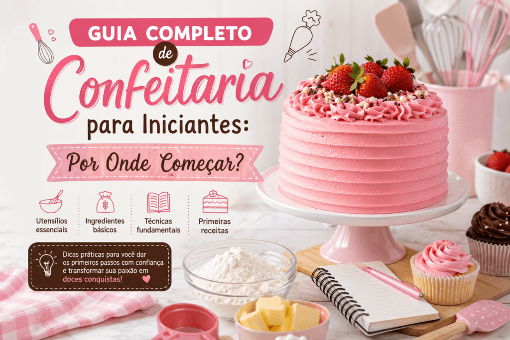 Guia Completo de Confeitaria para Iniciantes: Por Onde Começar?