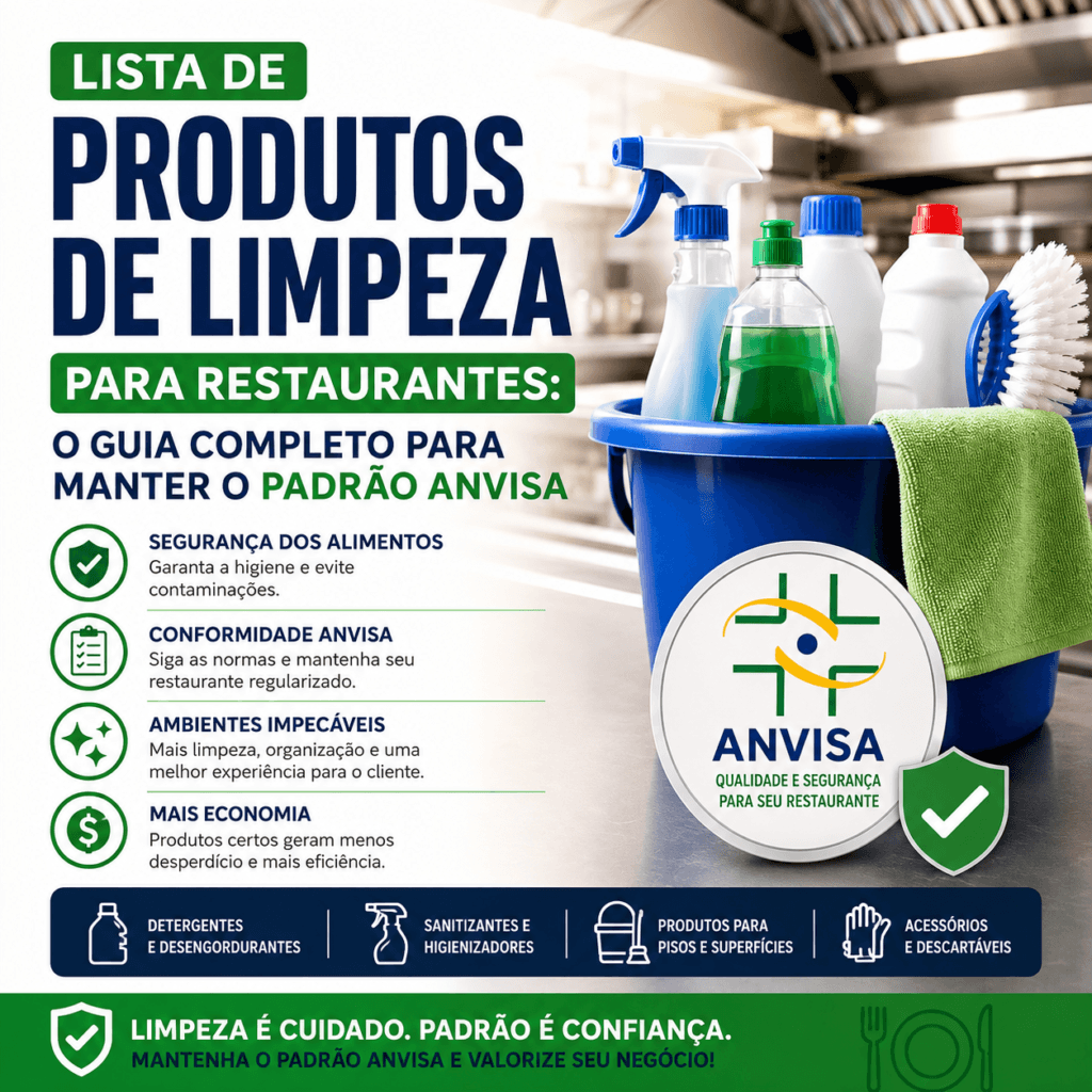 Lista de Produtos de Limpeza para Restaurantes: Guia Completo de Higienização 26/27
